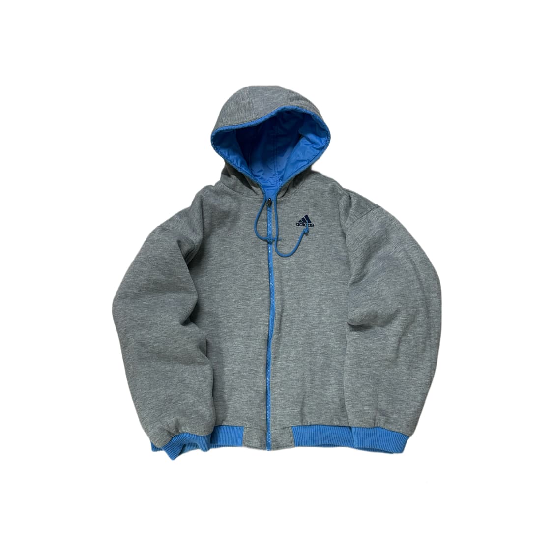 아디다스 리버서블 스펠아웃 백로고 누빔 점퍼 하늘색 상품이미지7