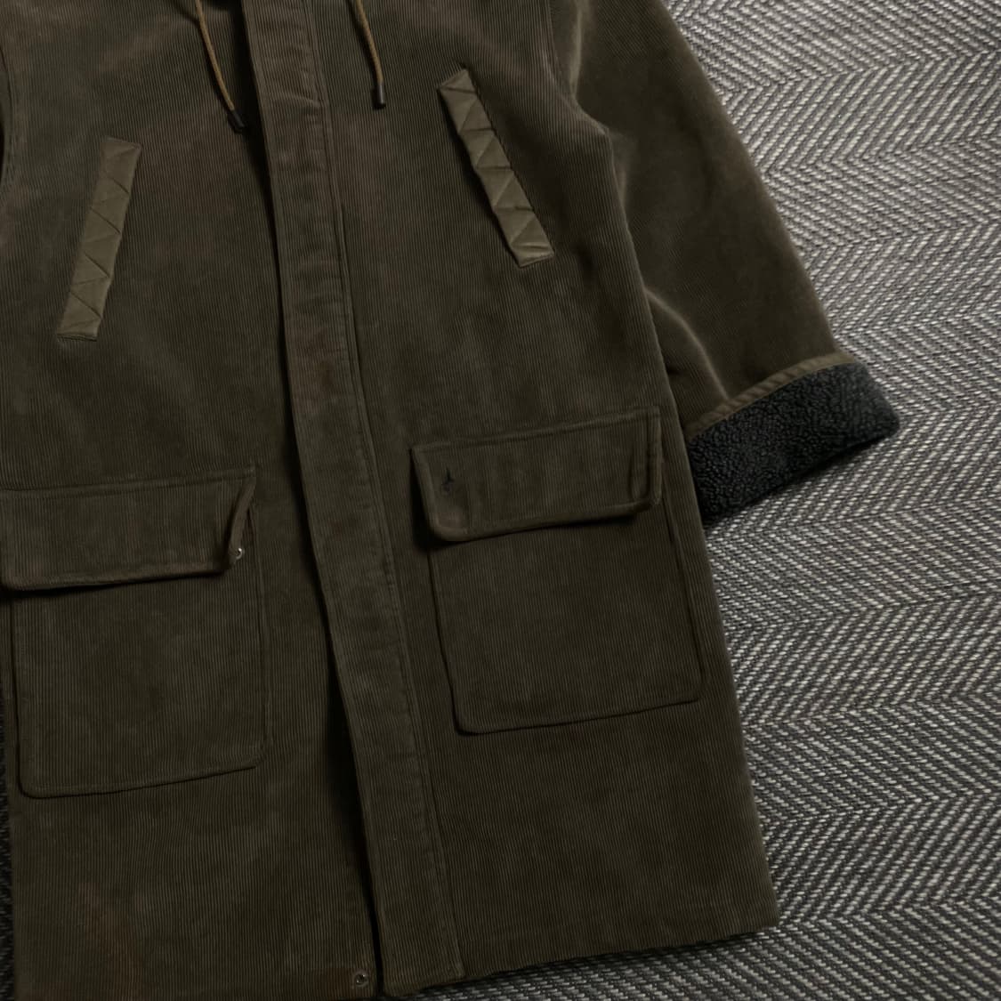 빈폴 스포츠 양털 라이닝 코듀로이 후드 코트 y 4677 상품이미지2