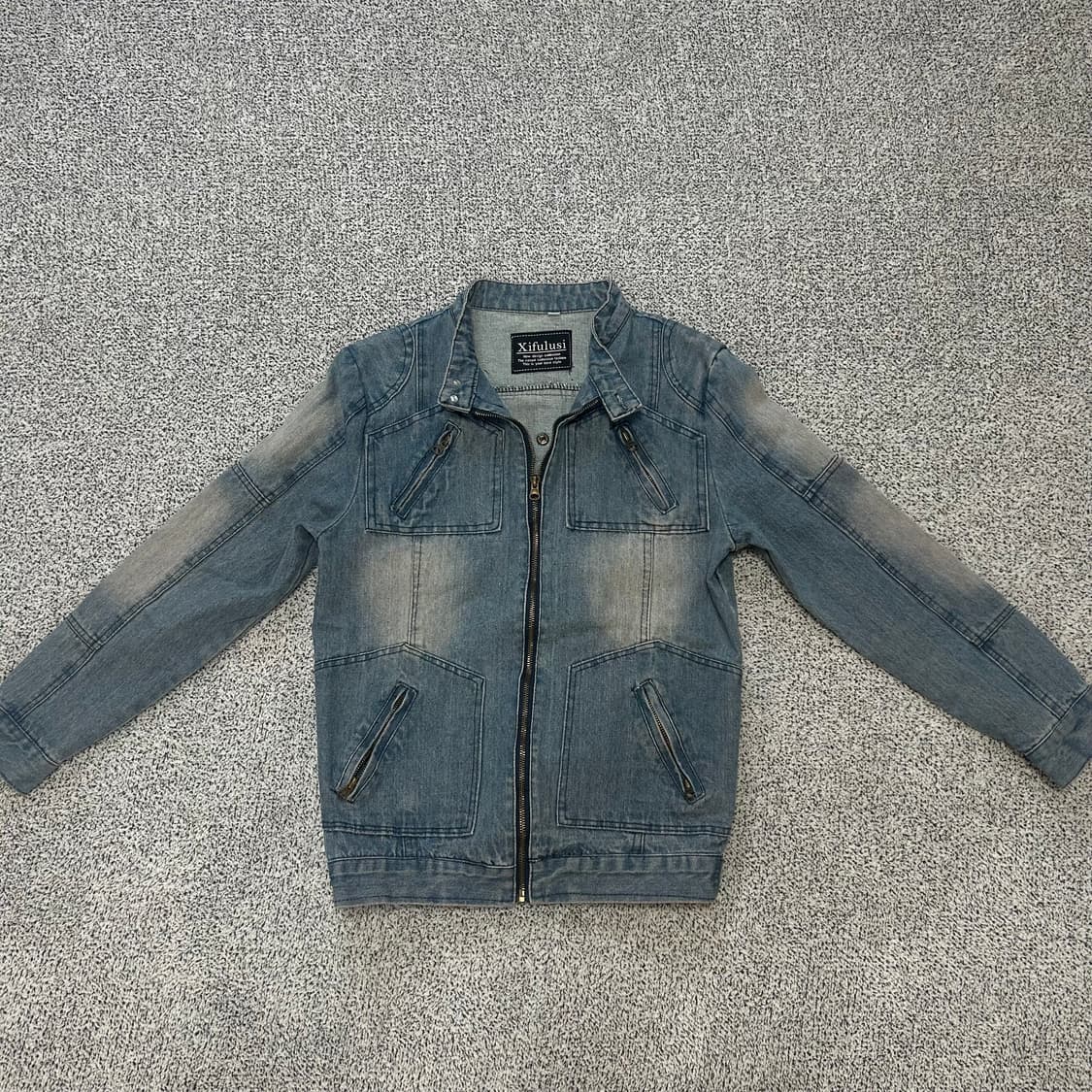 Xifulusi Zip Denim Jacket. 상품이미지2