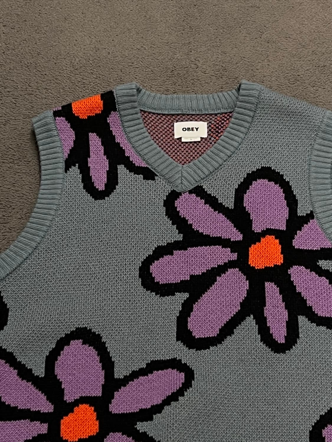 오베이 플로럴 니트 베스트 처분  상품이미지2