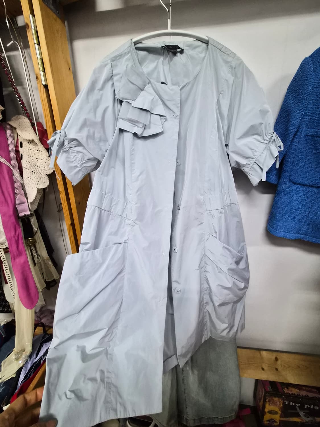 아르마니 익스체인지 실키 바스락 원피스 아우터 상품이미지5