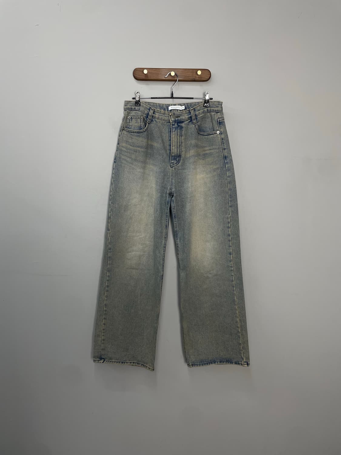 슬로우무드 워싱 와이드 데님 팬츠 H1547 상품이미지2