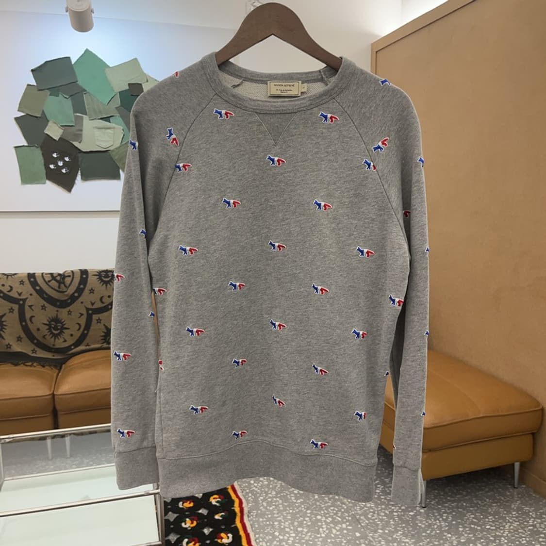 메종 키츠네 키치 멀티컬러 폭스패치 맨투맨 S C07625 상품이미지2