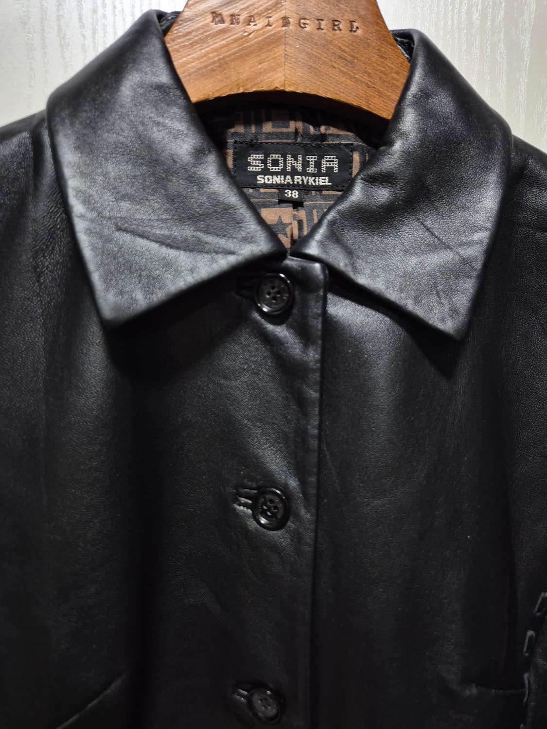 SONIA RYKIEL 블랙 양가죽 자켓 상품이미지2