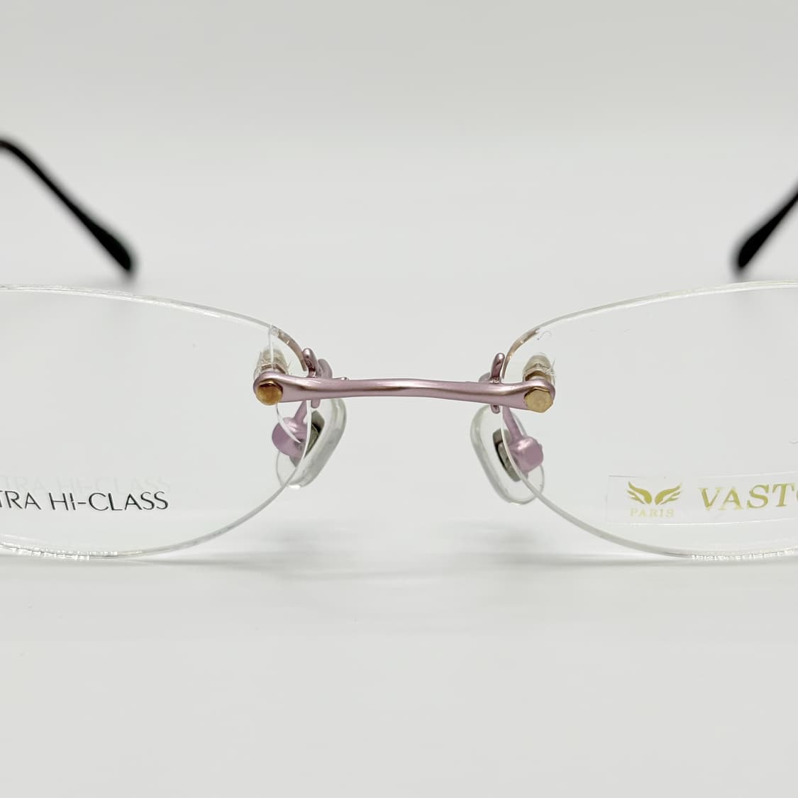 VASTONOM 티타늄 핑크 오벌 무테 상품이미지6