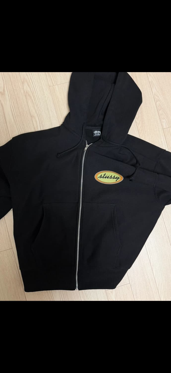 스투시x아워레가시 워크샵 오발 집 후드 블랙 M 상품이미지6