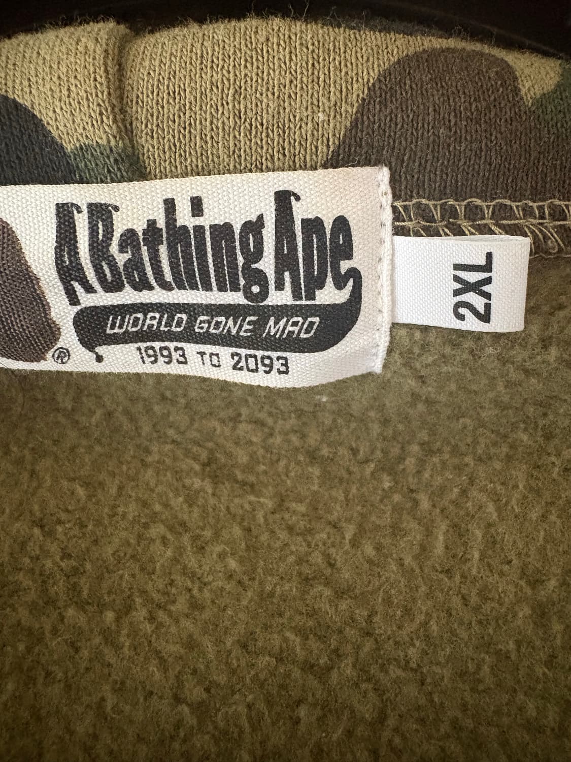 베이프 후드집업 녹계 상품이미지2