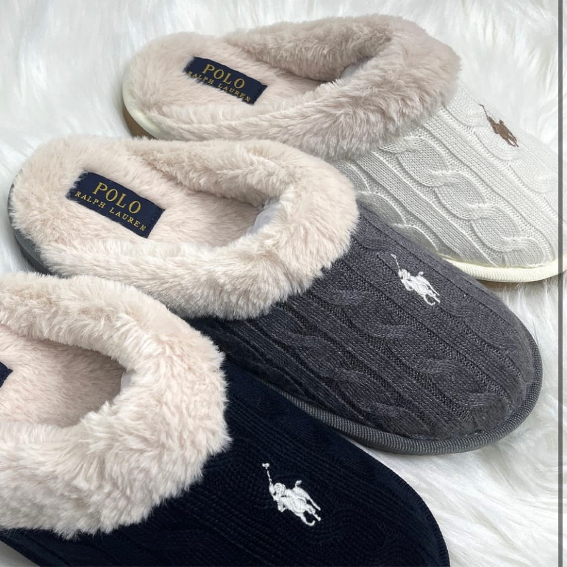 폴로 퍼슬리퍼 어그슬리퍼 폴로신발 폴로슬리퍼 상품이미지1