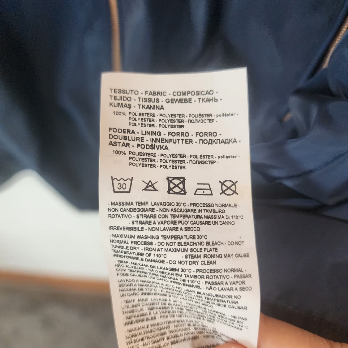 EA7 엠포리오 아르마니 네이비 롱 바람막이 상품이미지7