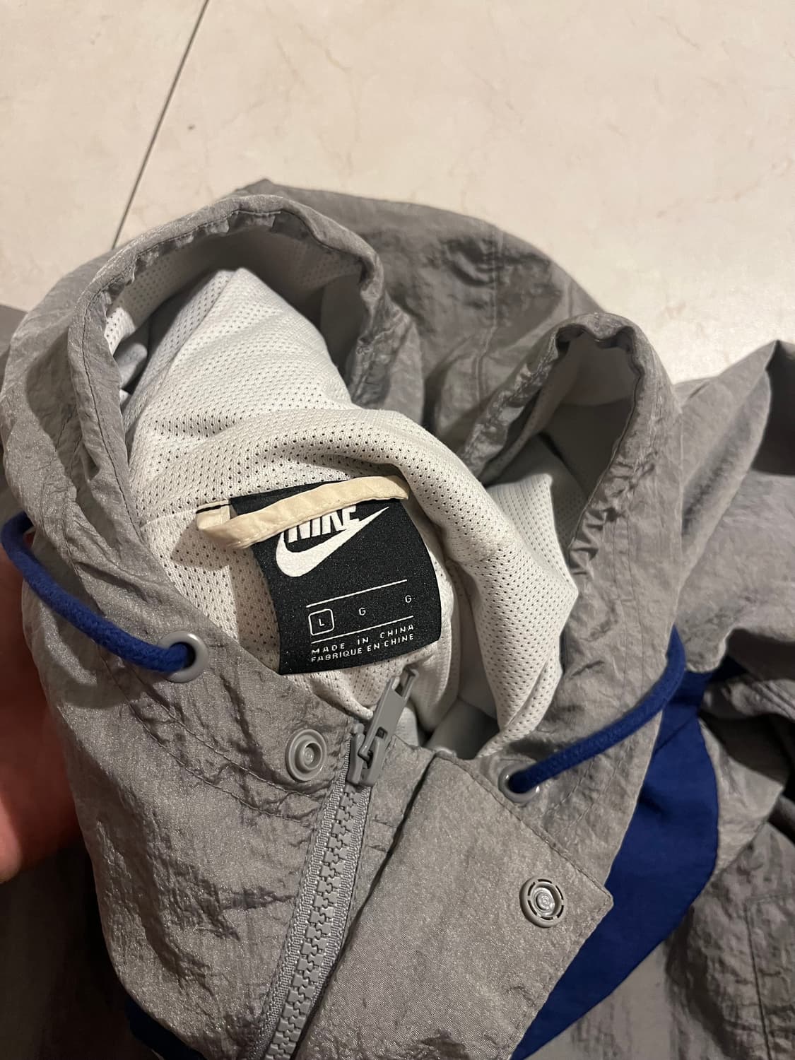 나이키 더블 스우시 나일론 바람막이 XL 상품이미지3