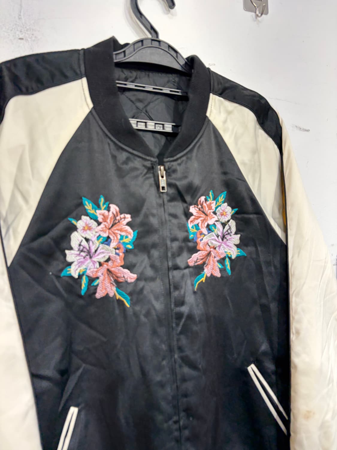 JPN 일본 빈티지 플라워 자수 스카잔 오리엔탈 스카쟌 상품이미지7