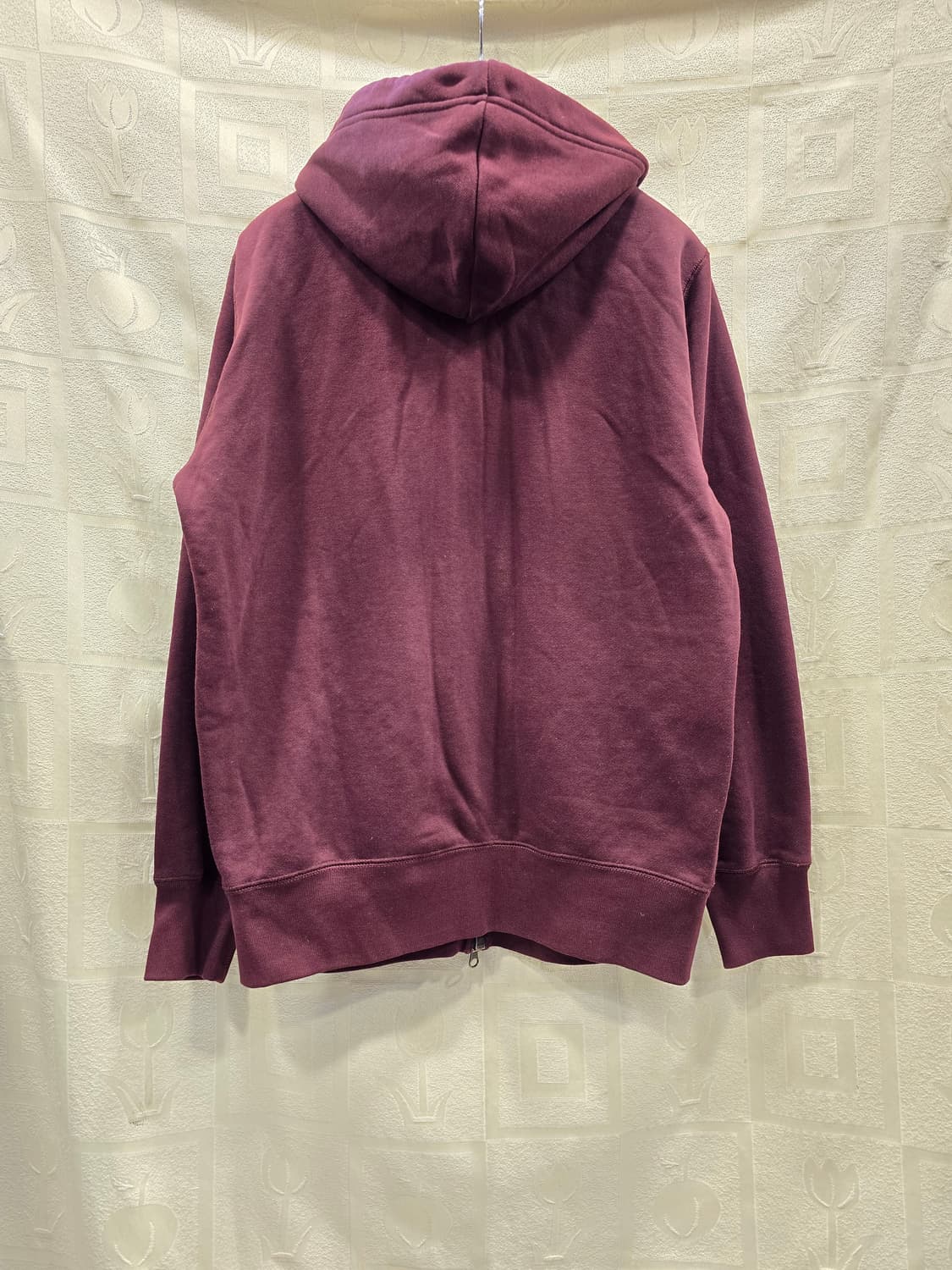 유니클로 버건디 후드 집업 M(95) 상품이미지5