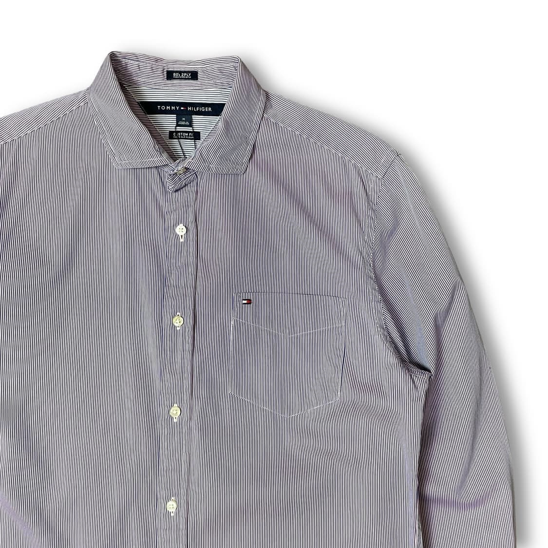 타미힐피거 스트라이프 원포켓 커스텀핏 긴팔 셔츠 M 상품이미지3