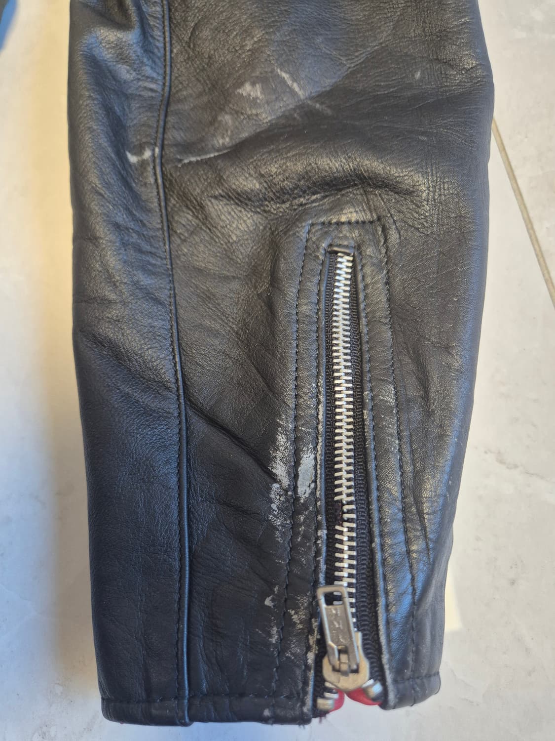 일본 빈티지 소가죽 라이더 자켓(팔 어깨 분리되는 라이더자켓) 상품이미지9