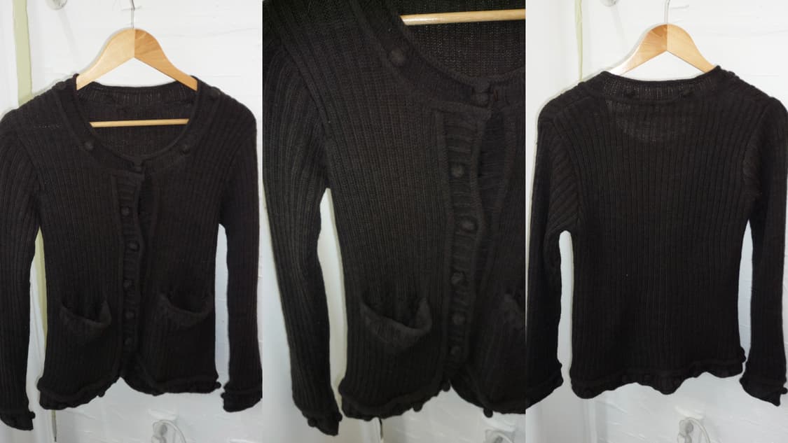 Pom buttons knit cardigan 상품이미지6