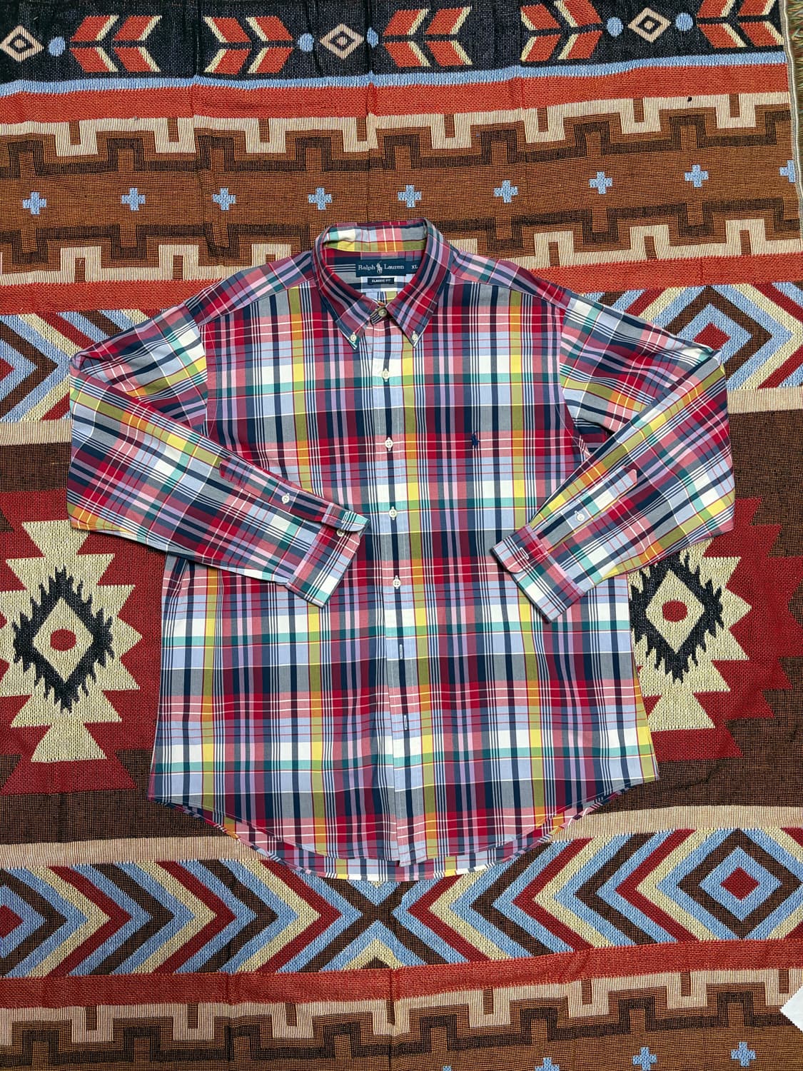 XL) 폴로 랄프로렌 클래식핏 마드라스 체크 셔츠 상품이미지2