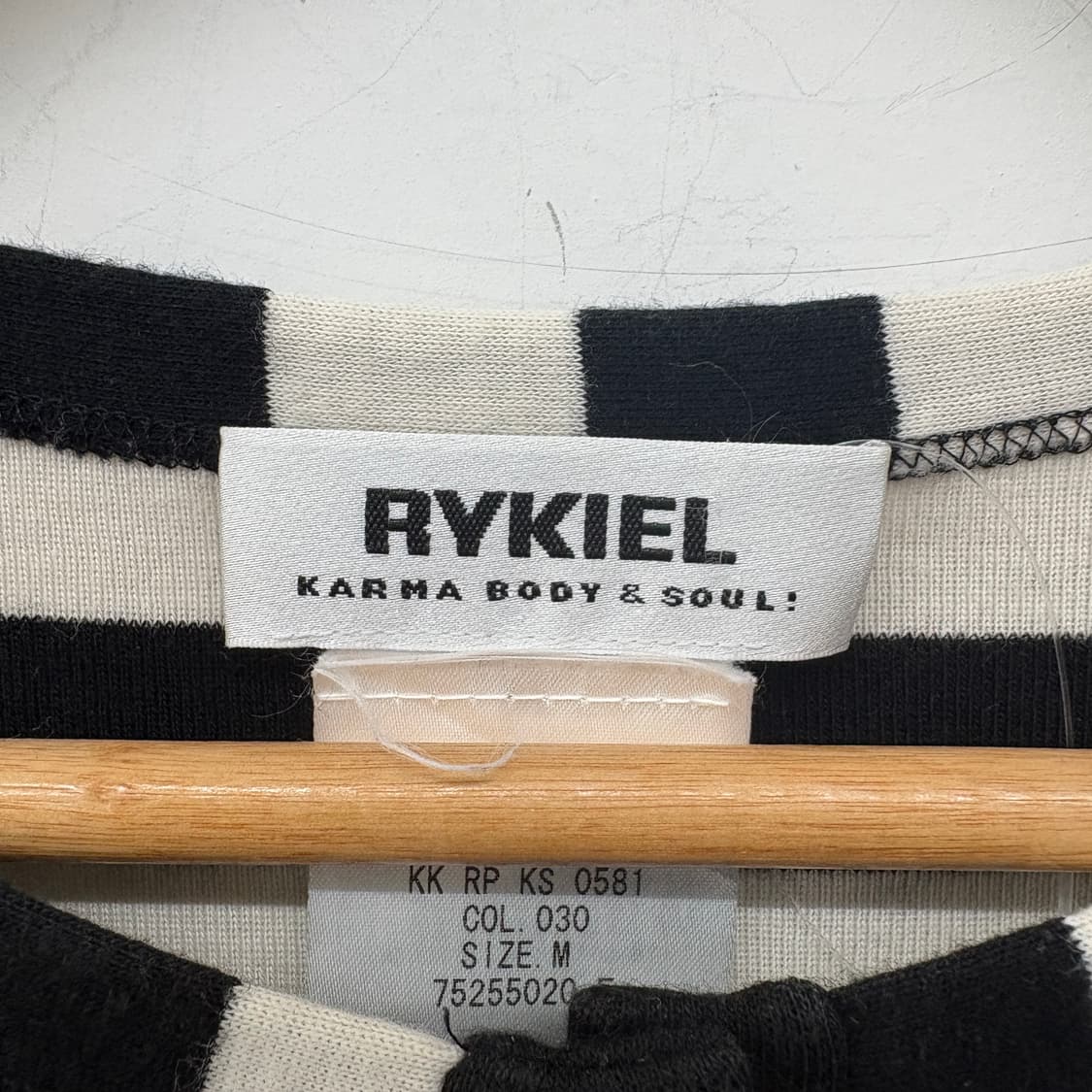 소니아리키엘 스트라이프 반팔 티셔츠 여성 M 상품이미지3