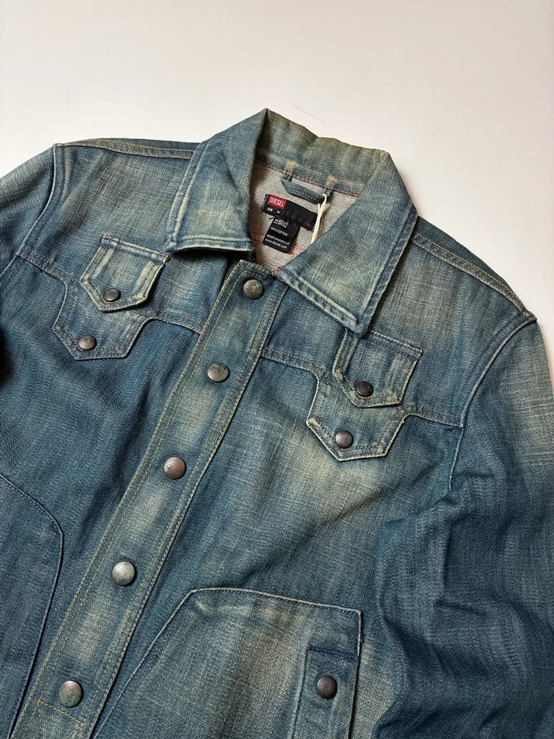 디젤 00's JAA 워시드 데님 자켓 PN8342 상품이미지4