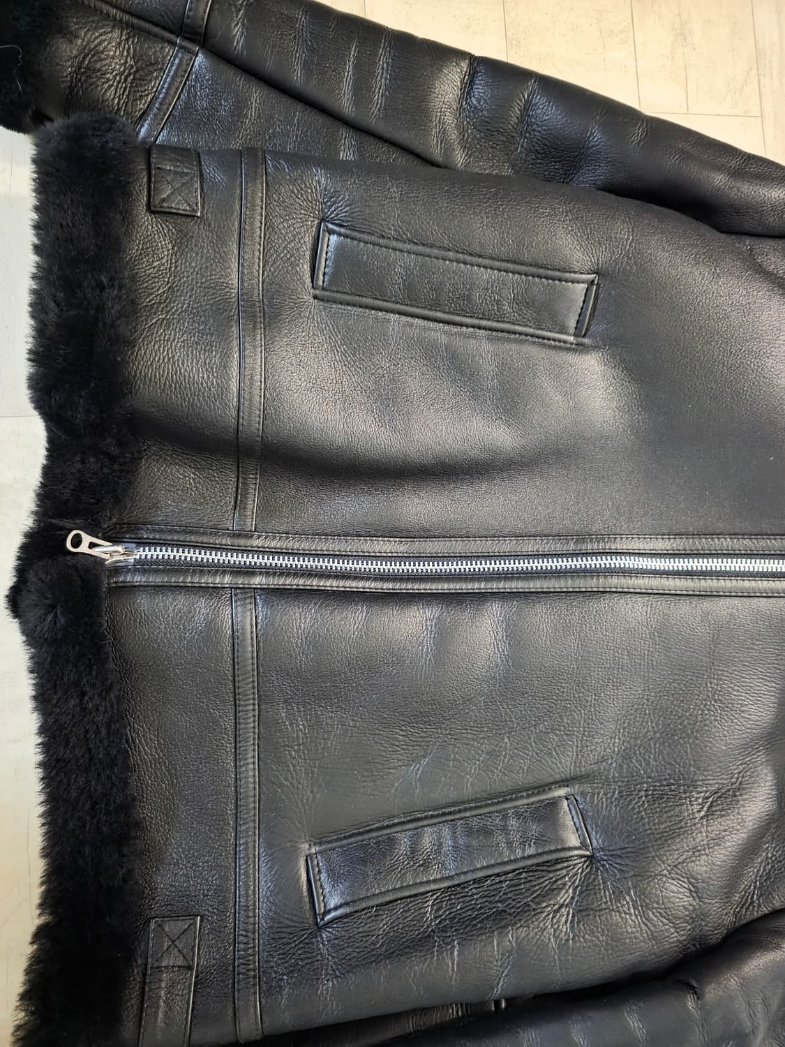 스페로네 램스킨 리얼 무스탕 M 상품이미지3