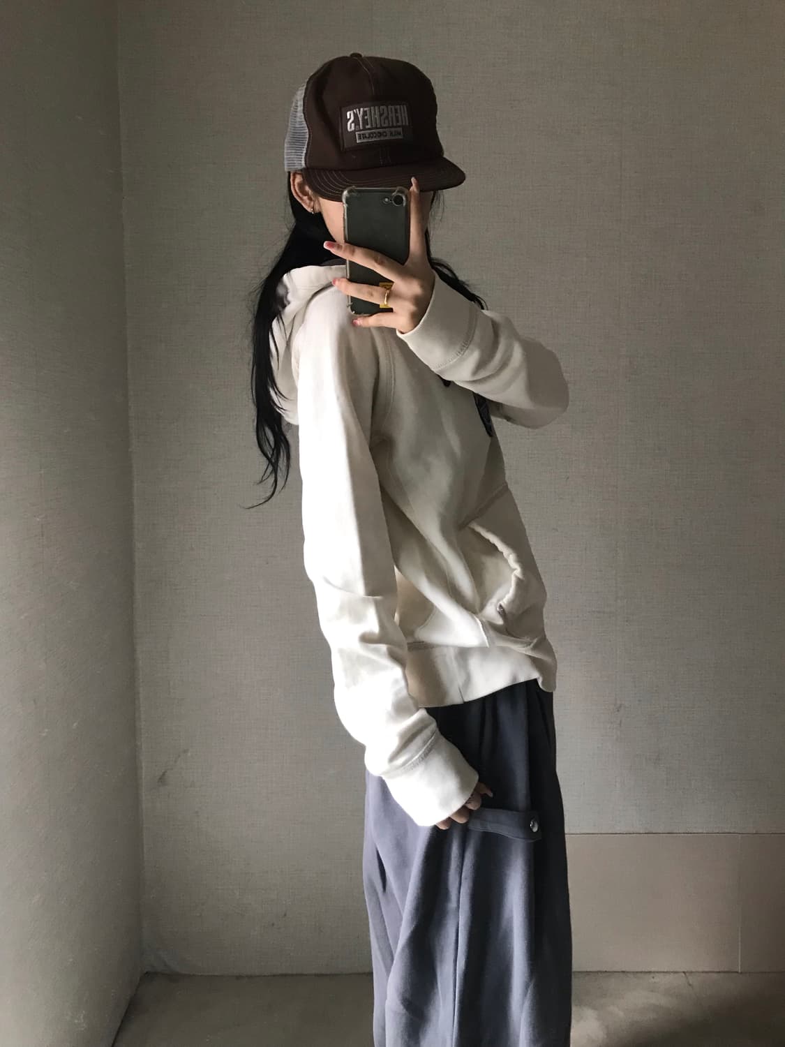 아베크롬비 아이보리 후드티 상품이미지3