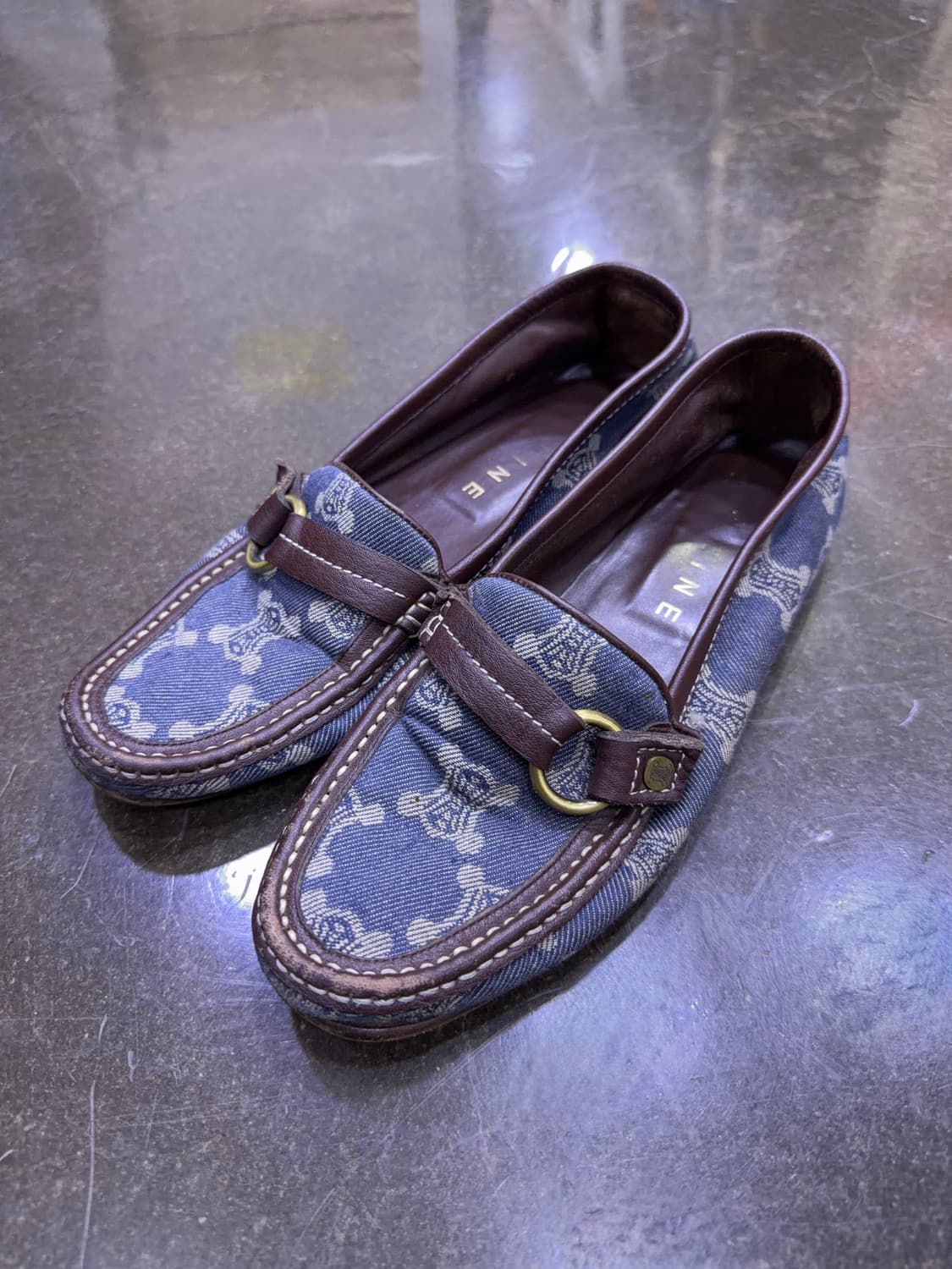 셀린느 데님 플랫 로퍼 38 상품이미지1