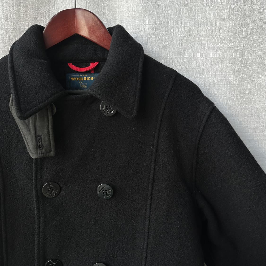 울리치 클래식 울혼방 피코트 블랙 M 상품이미지2