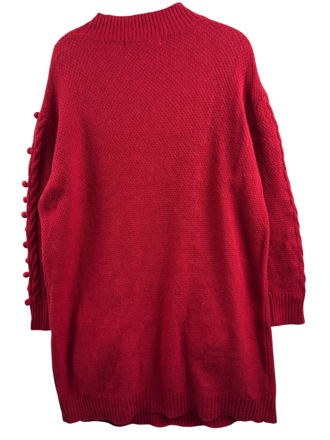 안나수이 레드 폼폼 롱니트1527 상품이미지2