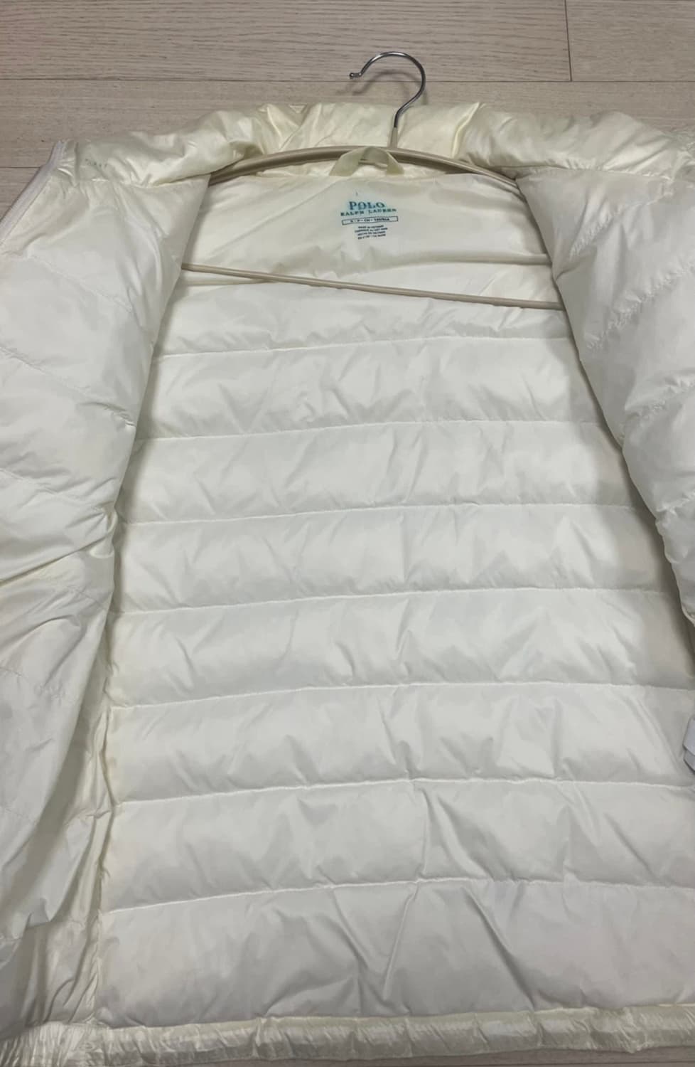 폴로 아이보리 경량패딩 s 상품이미지3