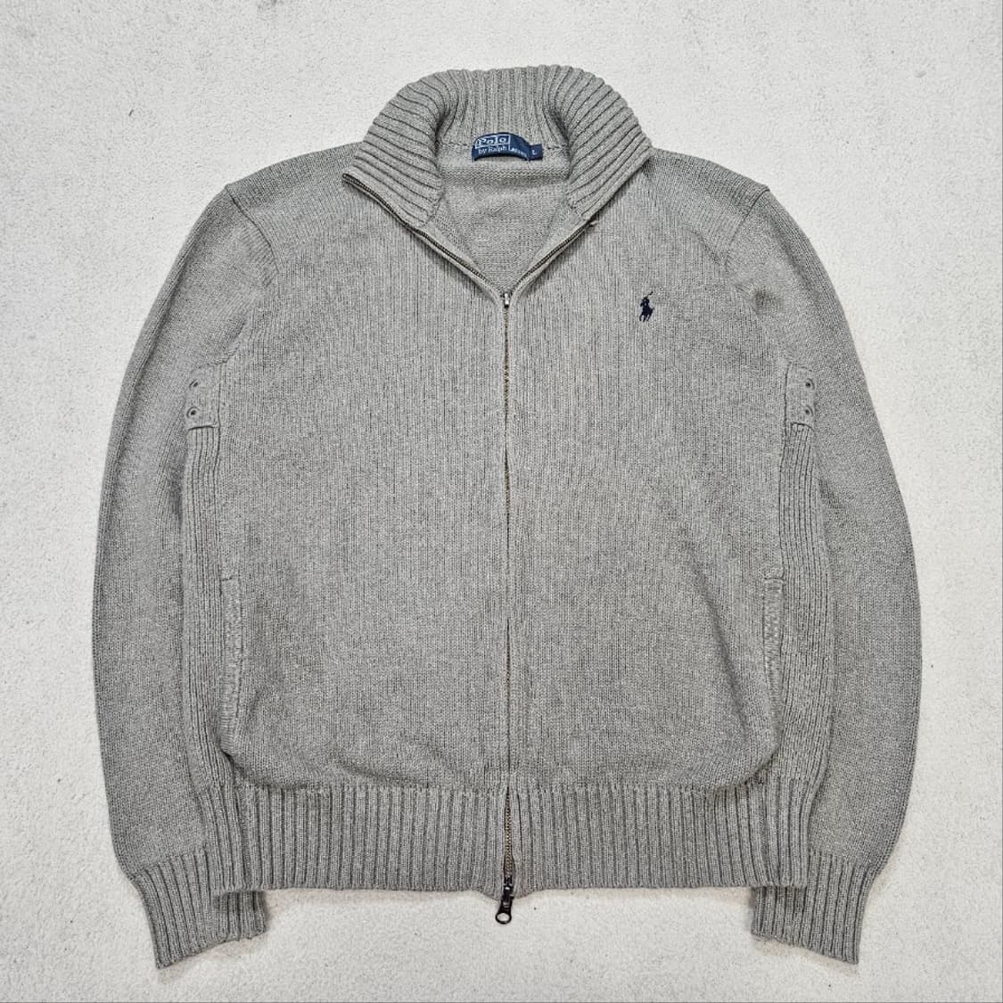 폴로 랄프 로렌 코튼 니트 집업 L 상품이미지2