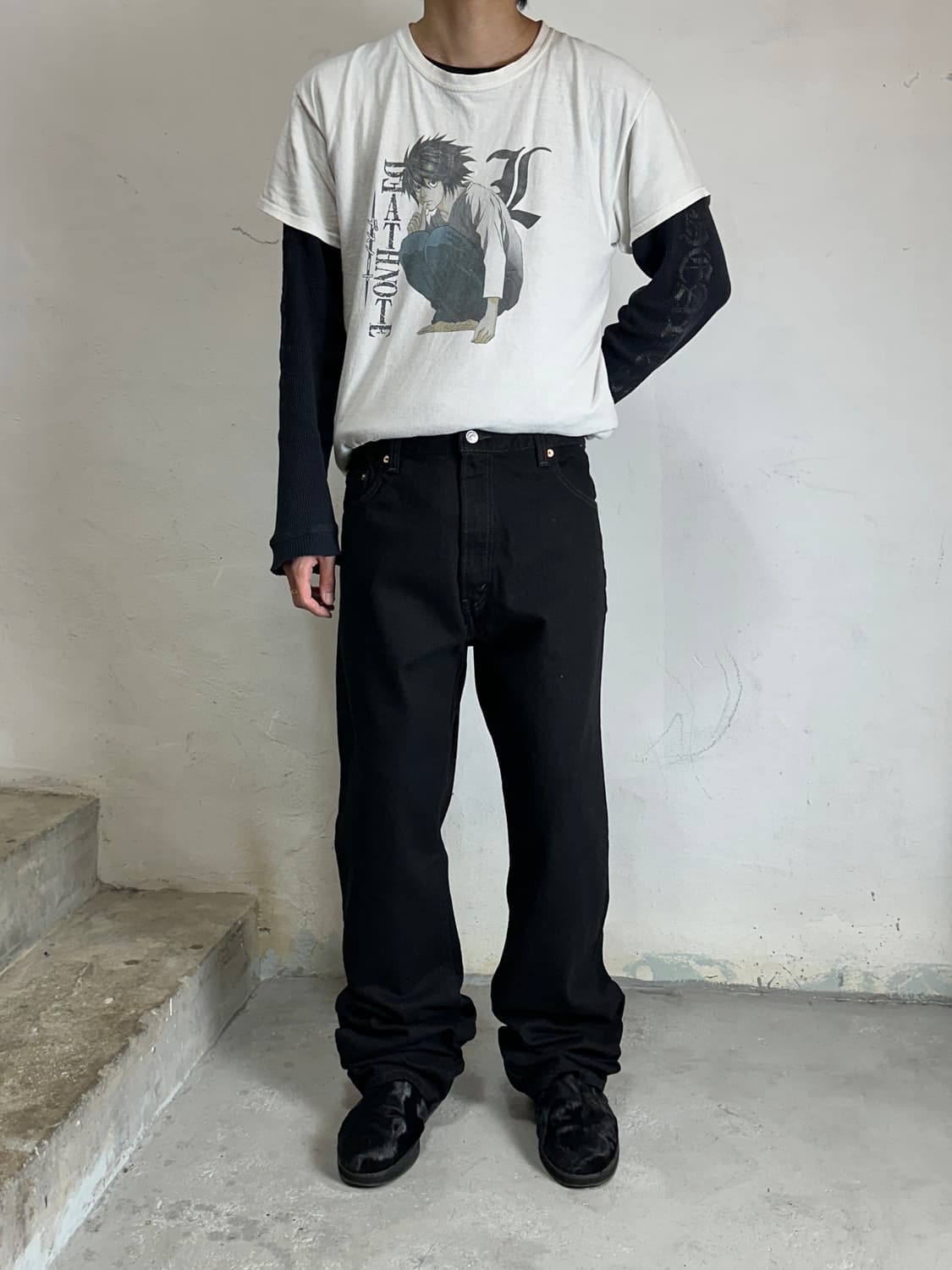 *데드스탁* 00's 빈티지 리바이스 517 블랙 부츠컷 플레어진 상품이미지4