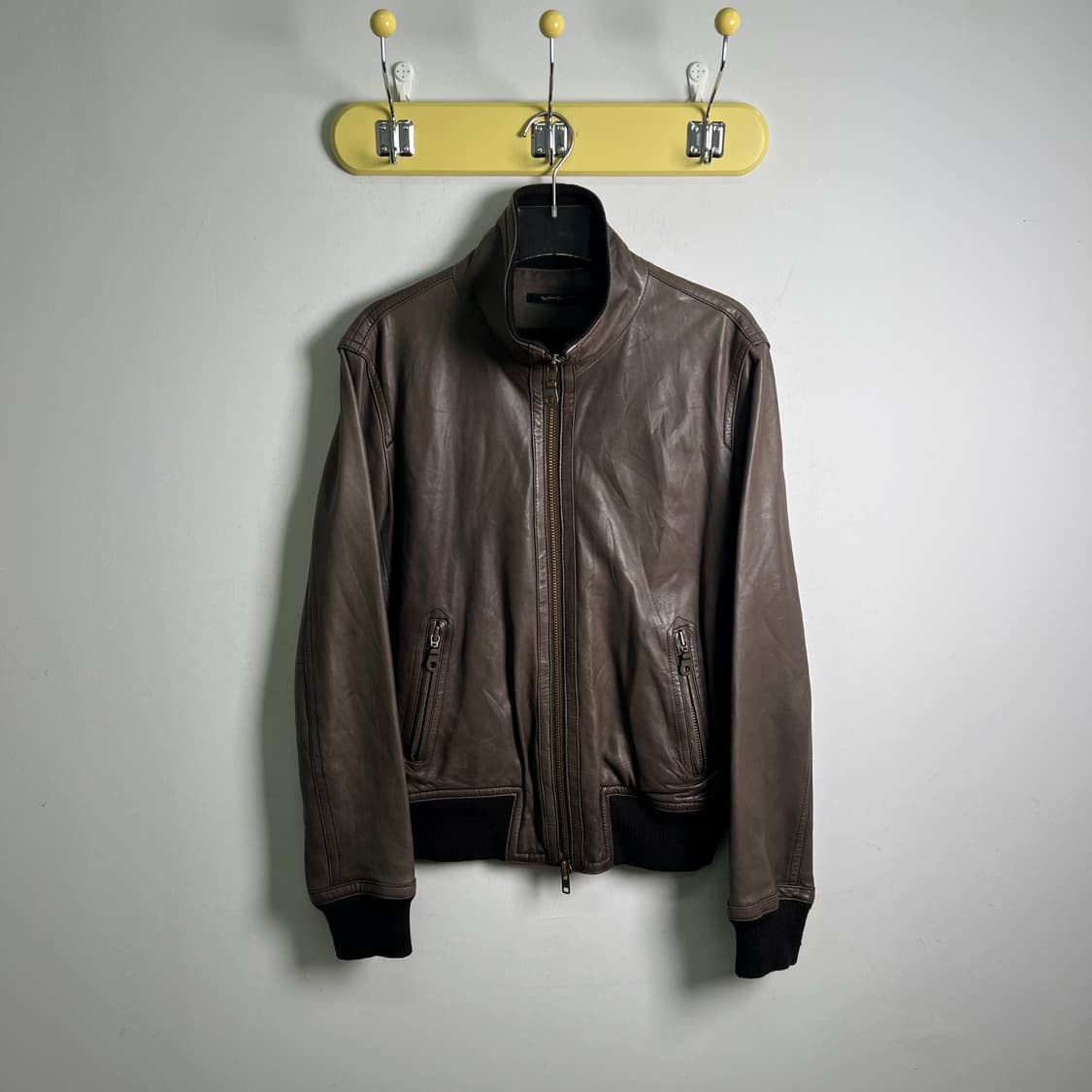 어반리서치 딥브라운 양가죽 블루종 자켓 L 상품이미지1