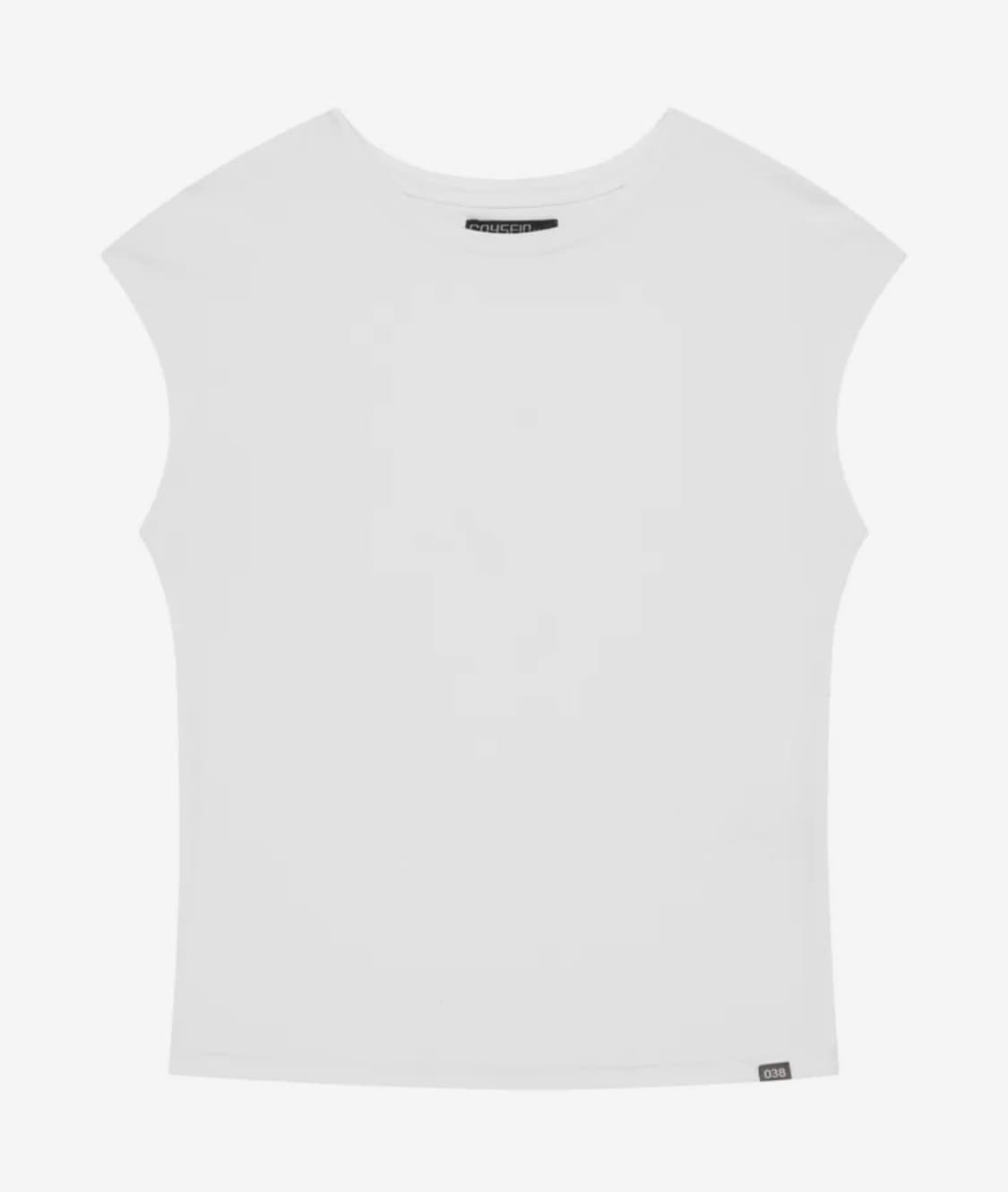 038 CAP SLEEVE T-SHIRT WHITE 상품이미지5