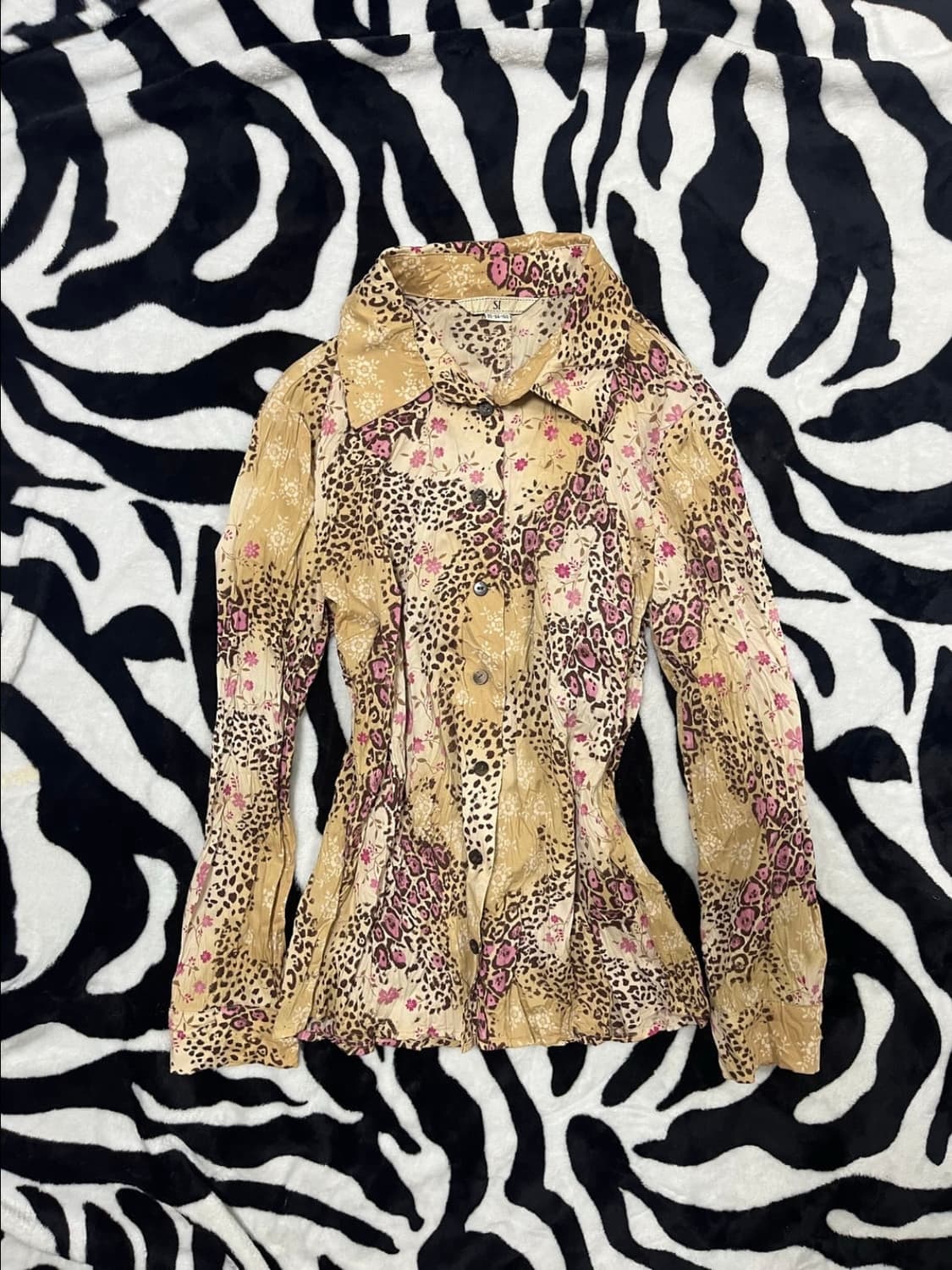 leopard gyaru shirt 상품이미지2