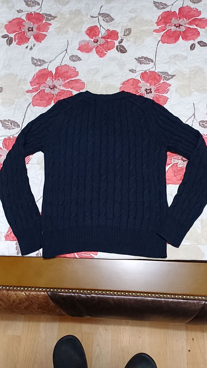 빈폴 꽈배기니트 실측90 여성55 가슴46 기장59 상품이미지4