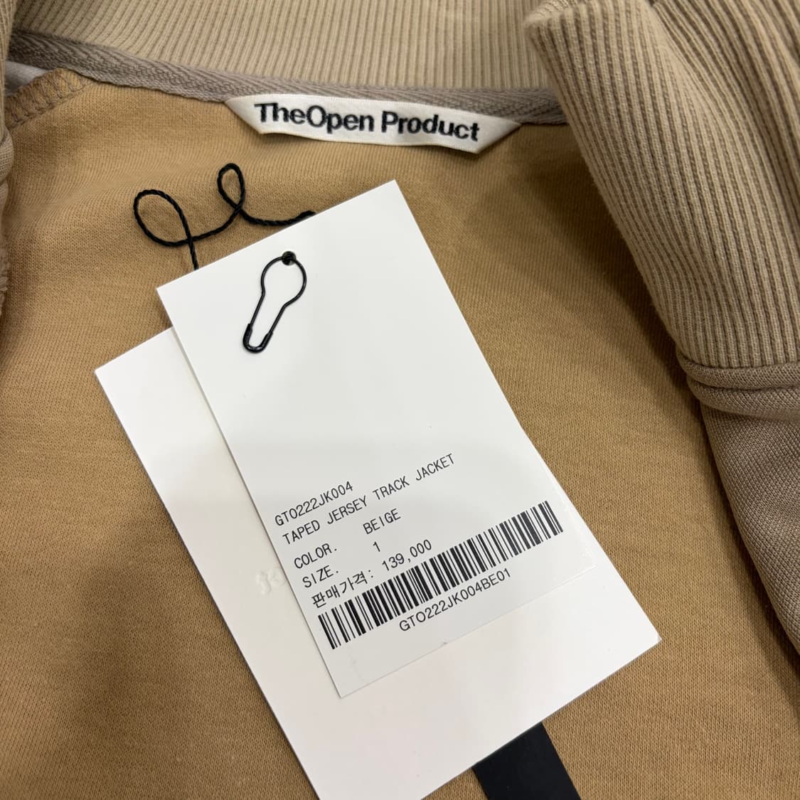 TheOpen Product OPEN YY 져지 트랙 자켓 베이지 상품이미지5