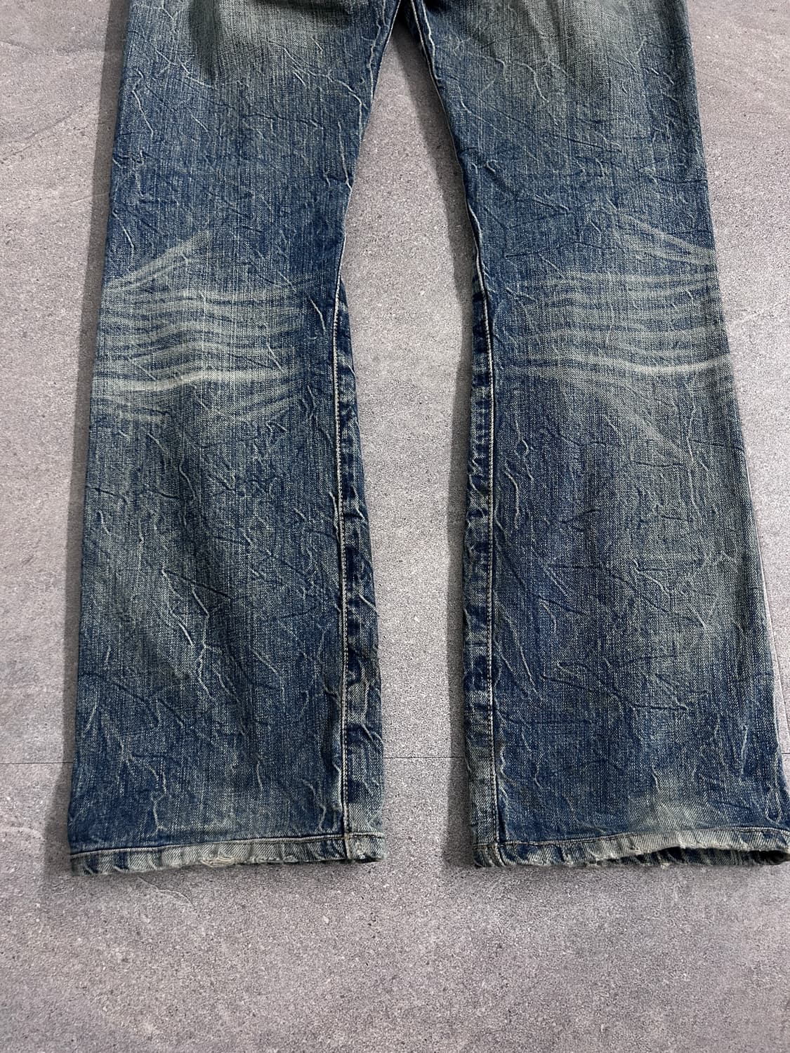 리바이스 501 크랙 워시드 디스트레스드 데님 상품이미지8