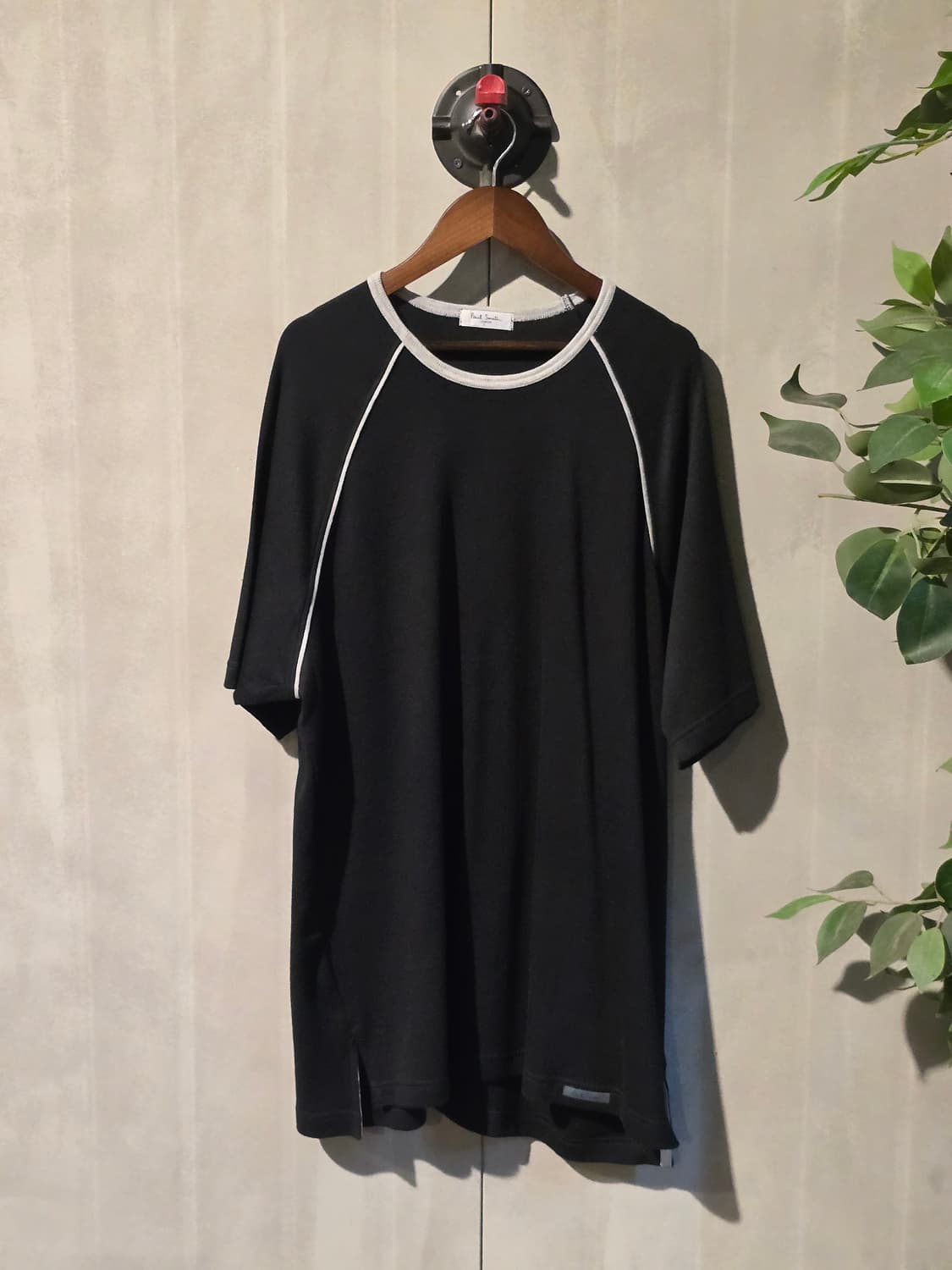 Paul Smith 배색 라인 래글런 니트 티셔츠 상품이미지1
