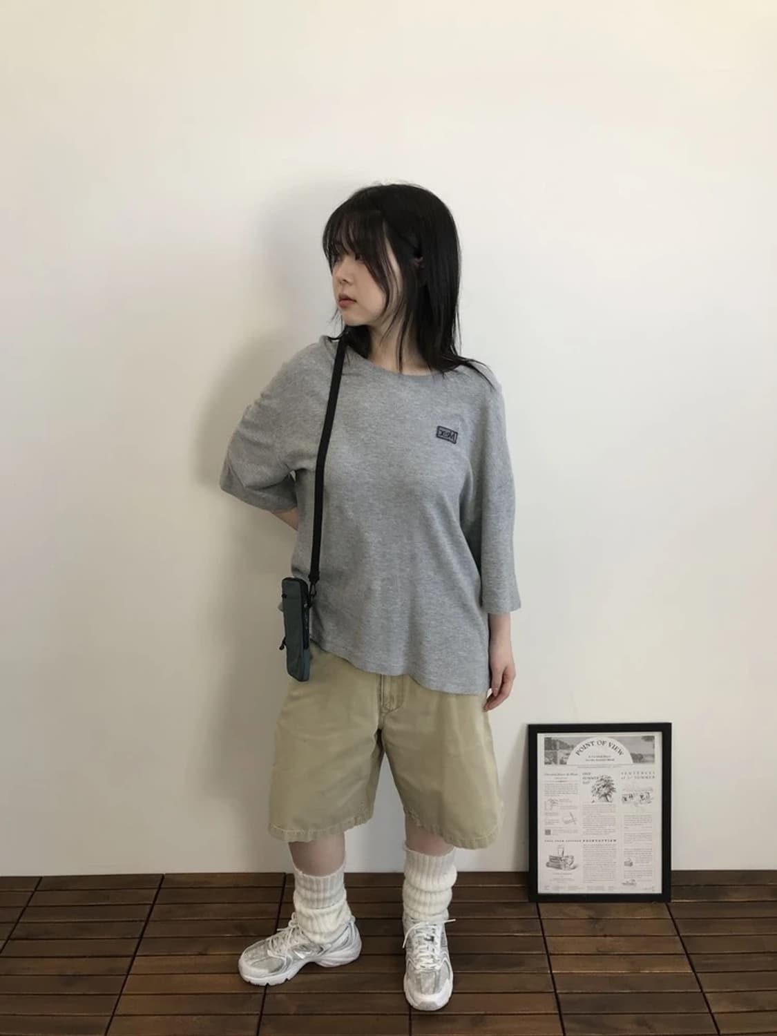 X-girl Grey Loose Fit Long Sleeve 상품이미지3