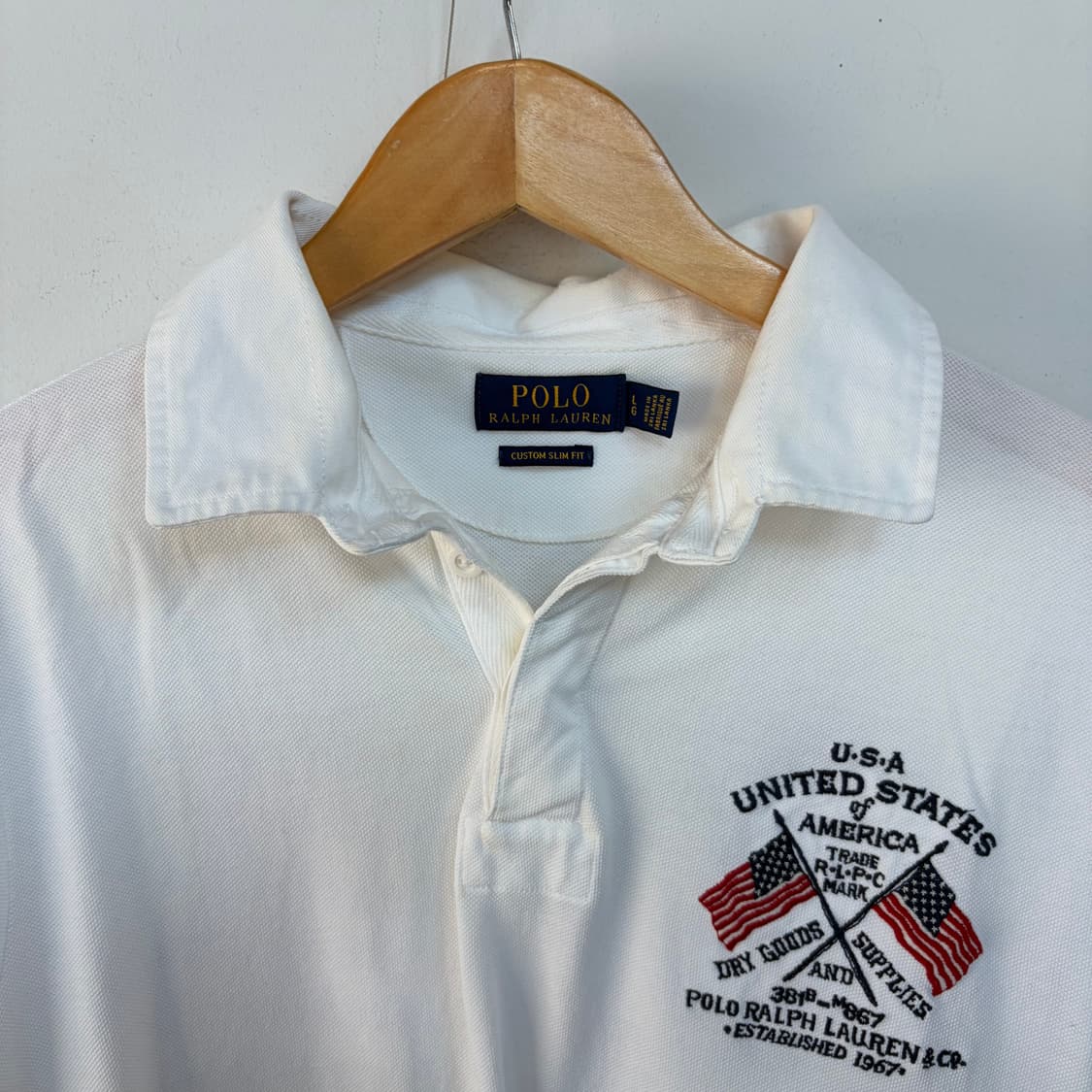 폴로 랄프로렌 화이트 반팔 카라티 상품이미지2