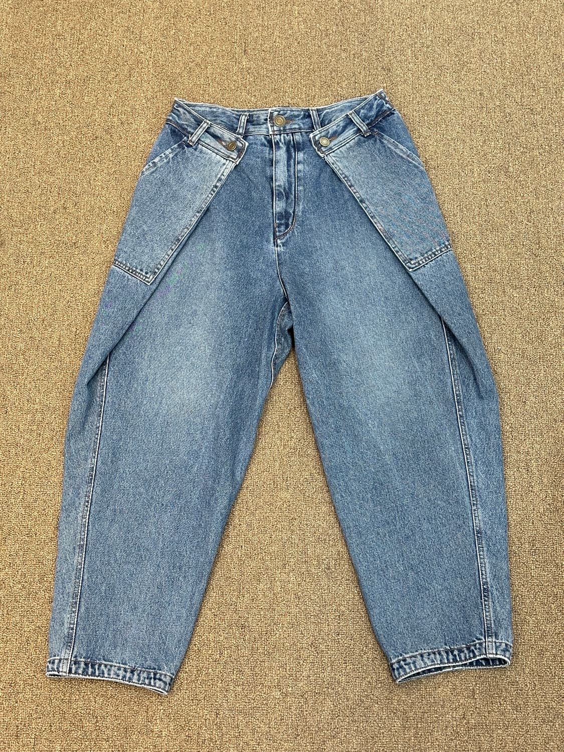 송지오 컬렉션 벌룬핏 데님 청바지 상품이미지1