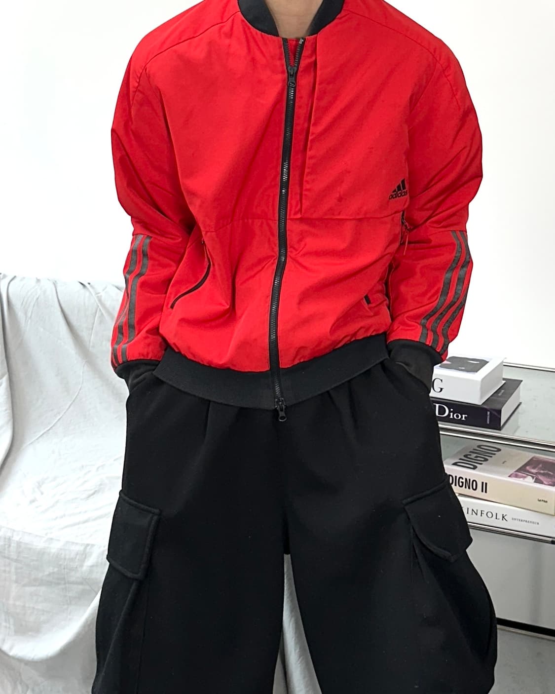 아디다스 제펜 타이거 빅로고 자켓 M 상품이미지1