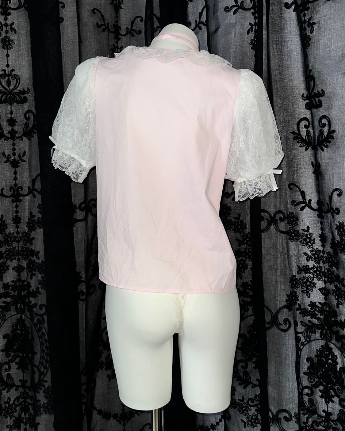 pink ribbon blouse 상품이미지3