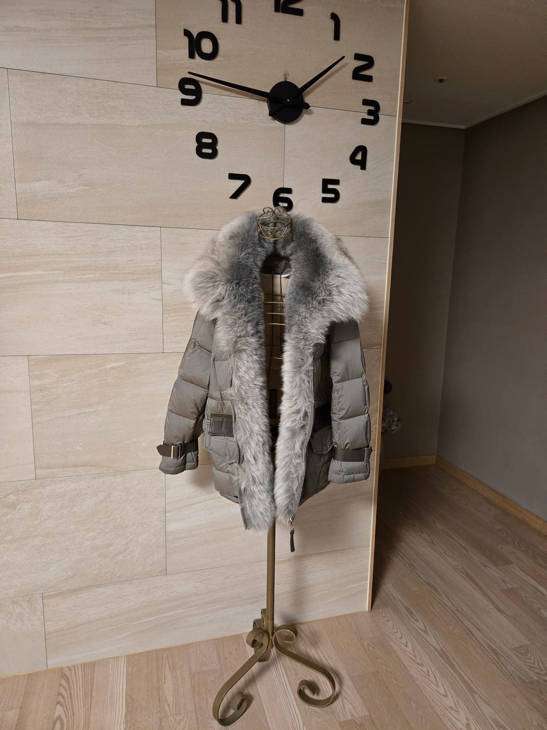 [F] 폭스퍼 퀼팅 덕다운 패딩 상품이미지2