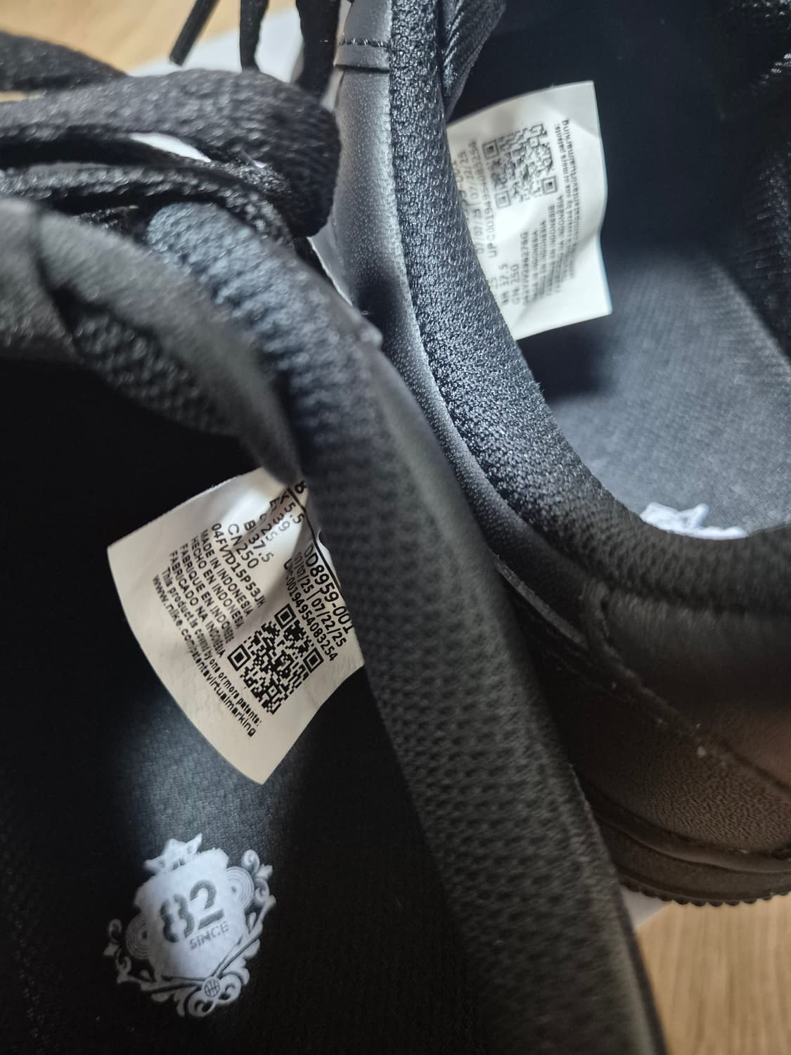 나이키 에어포스 1 올검 WMNS AIR FORCE 1 07 블랙 250 상품이미지4