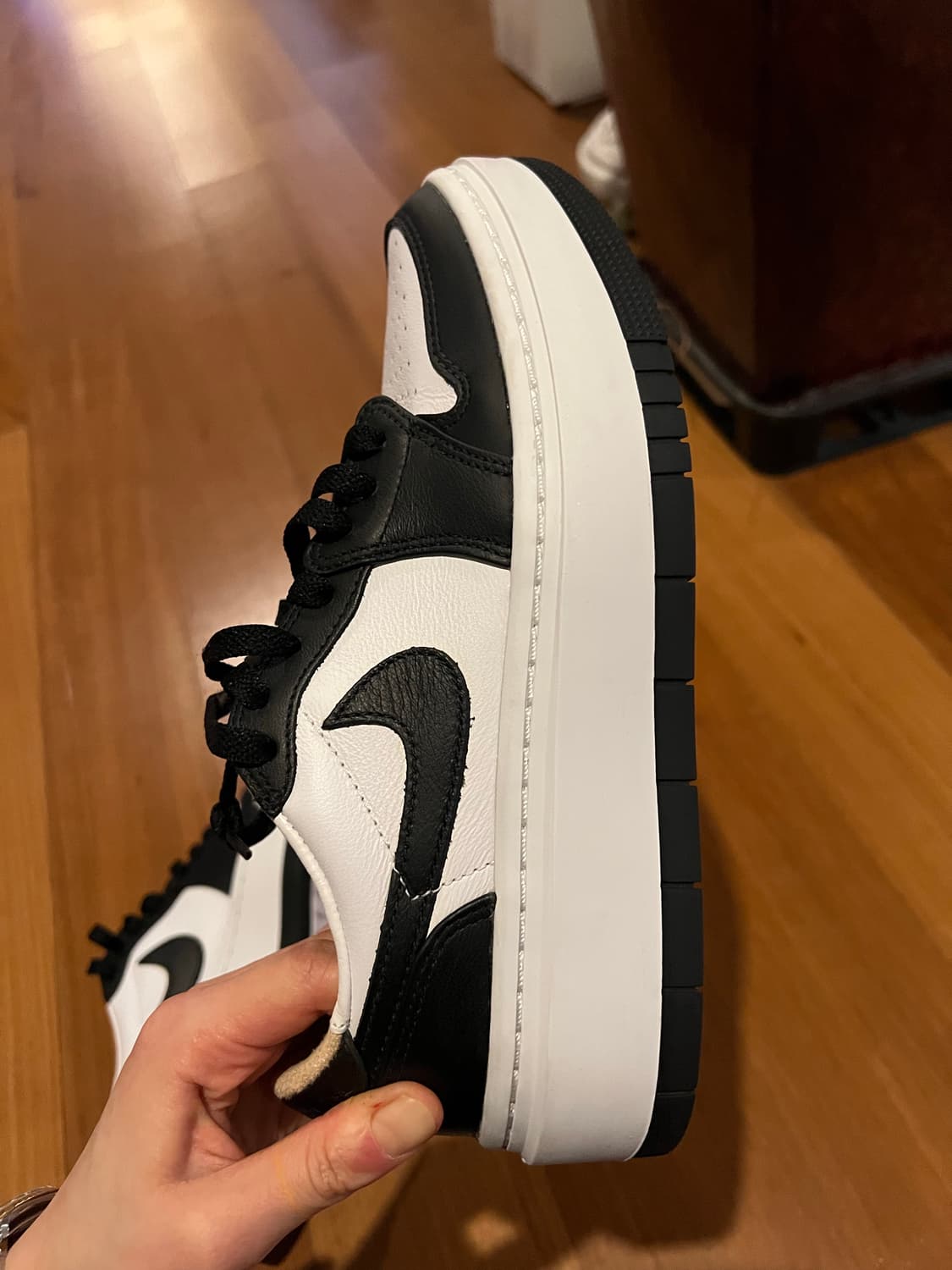 나이키 조던 엘리베이트 엘레베이트 로우 플랫폼 화이트 블랙 범고래 245 상품이미지5