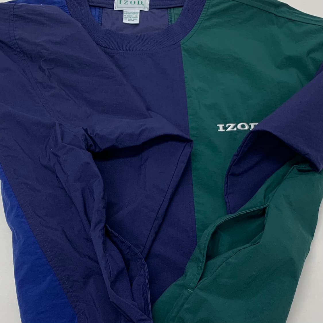 IZOD 아이조드 90s 컬러블락 오버핏 바람막이 웜업 상품이미지4