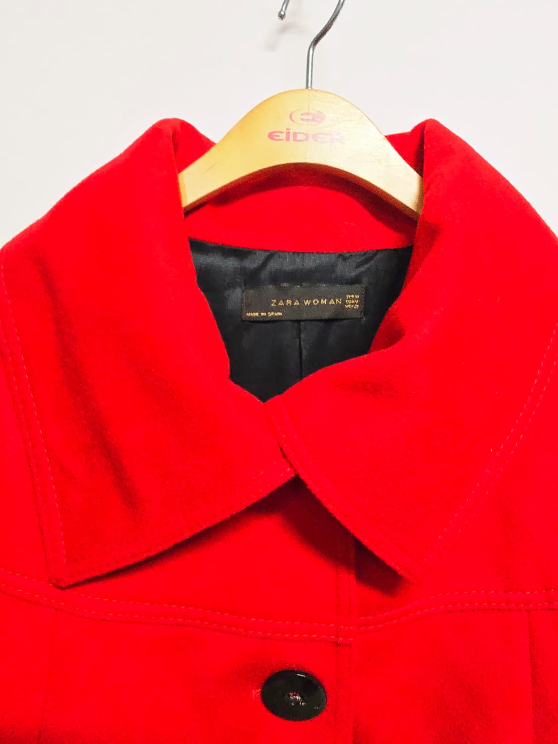 자라 우먼 빨간색 자켓 울 비스코스 상품이미지2