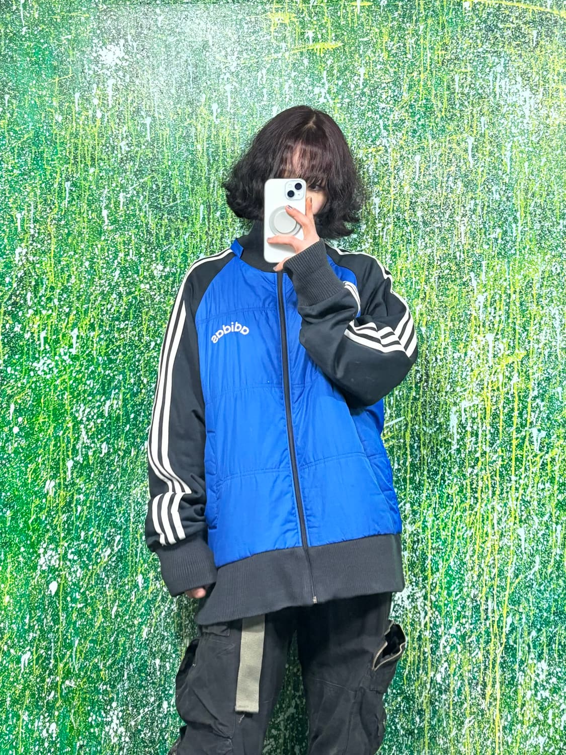 아디다스 블루 누빔점퍼  상품이미지2