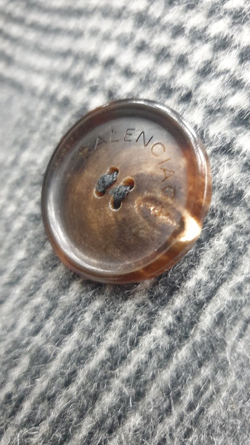 발렌시아가 체크 더블 롱 코트 38 여성 상품이미지10