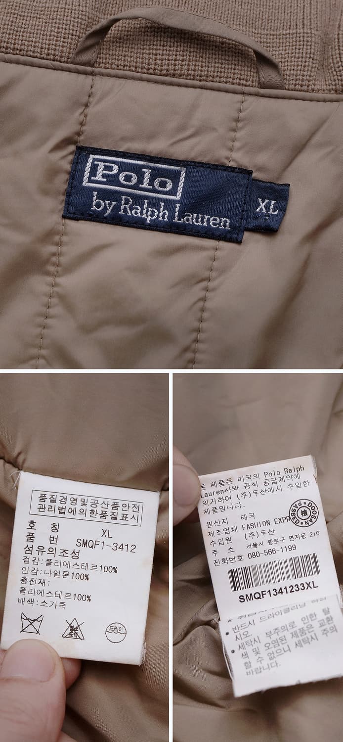 폴로 랄프로렌 벨티드 야상 패딩 라이더 자켓 (XL / 105+) 상품이미지10
